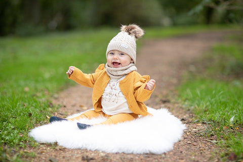 Baby Dutch Wintermuts set - Beige