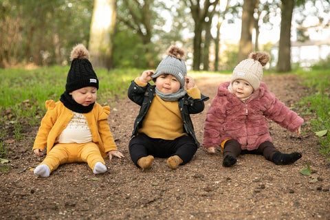 Baby Dutch Wintermuts set - Beige